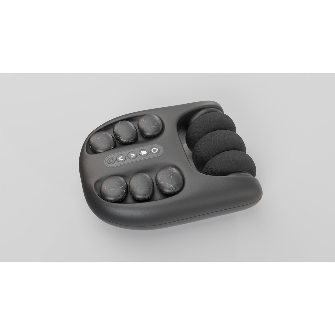 Stone Massager 3D Model – Low Poly Portable Design, FBX - View 5