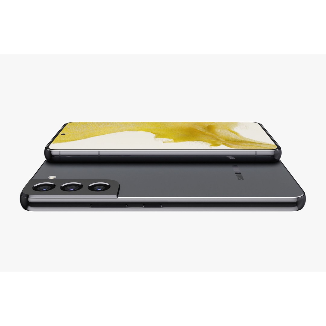 Samsung Galaxy S22 Black 3D Model – Realistic Phone Asset, FBX, Blender - View 10