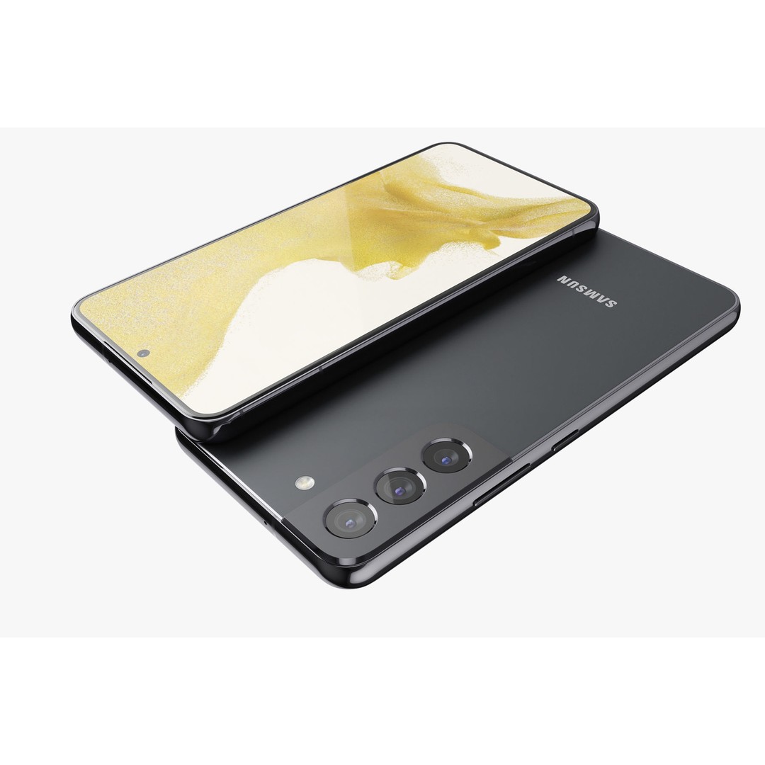 Samsung Galaxy S22 Black 3D Model – Realistic Phone Asset, FBX, Blender - View 12