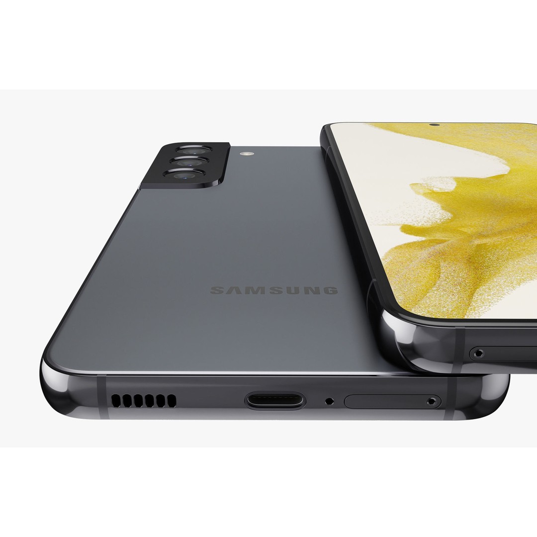 Samsung Galaxy S22 Black 3D Model – Realistic Phone Asset, FBX, Blender - View 13