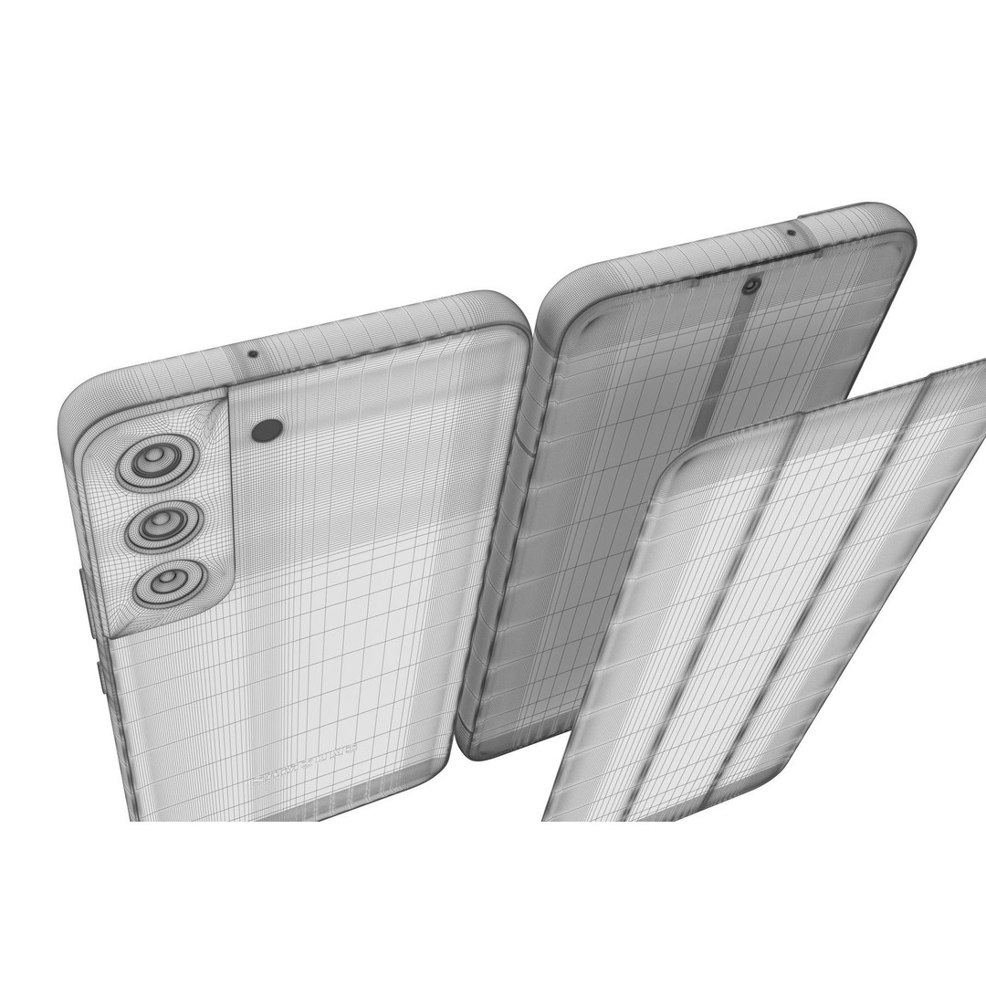 Samsung Galaxy S22 Black 3D Model – Realistic Phone Asset, FBX, Blender - View 20