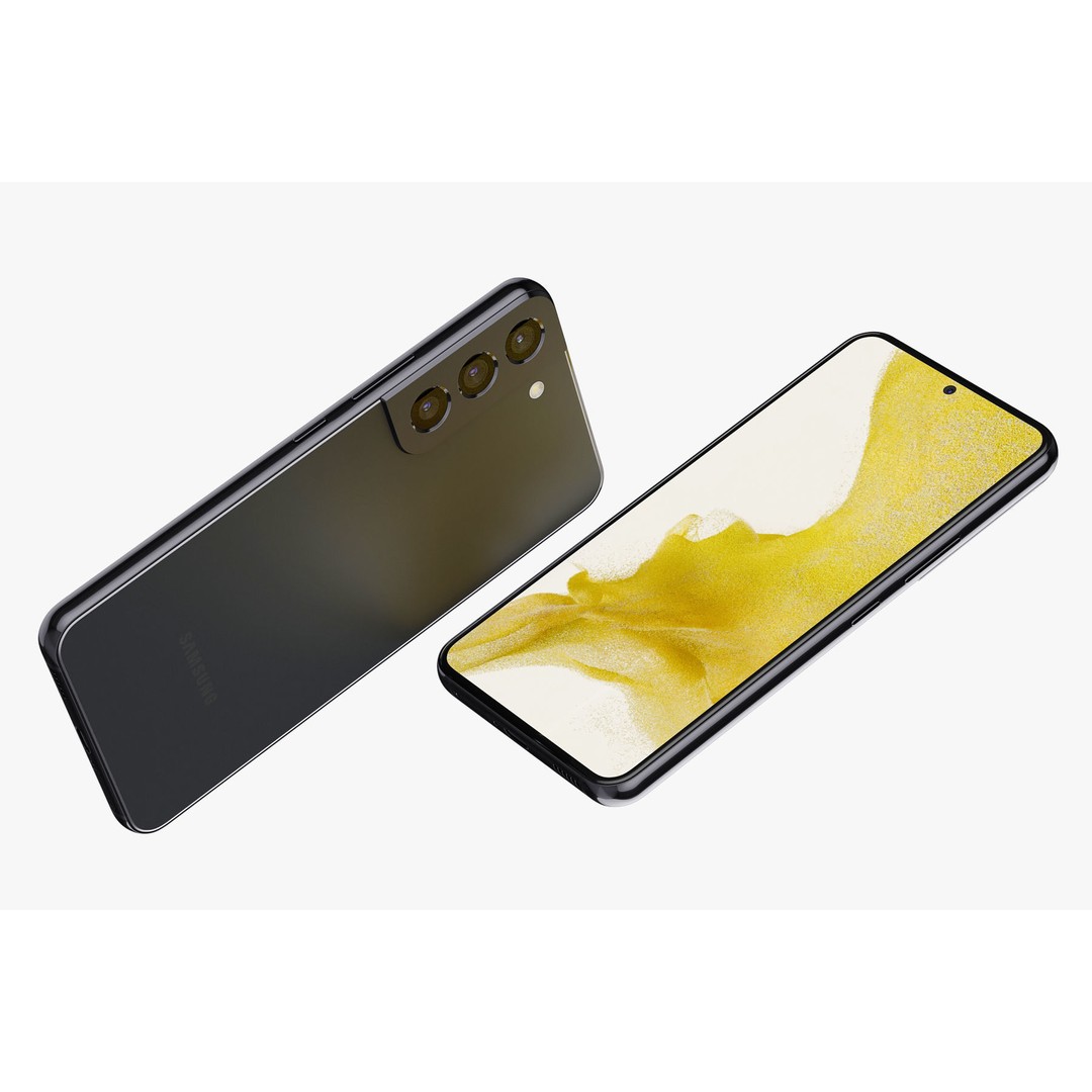 Samsung Galaxy S22 Black 3D Model – Realistic Phone Asset, FBX, Blender - View 7