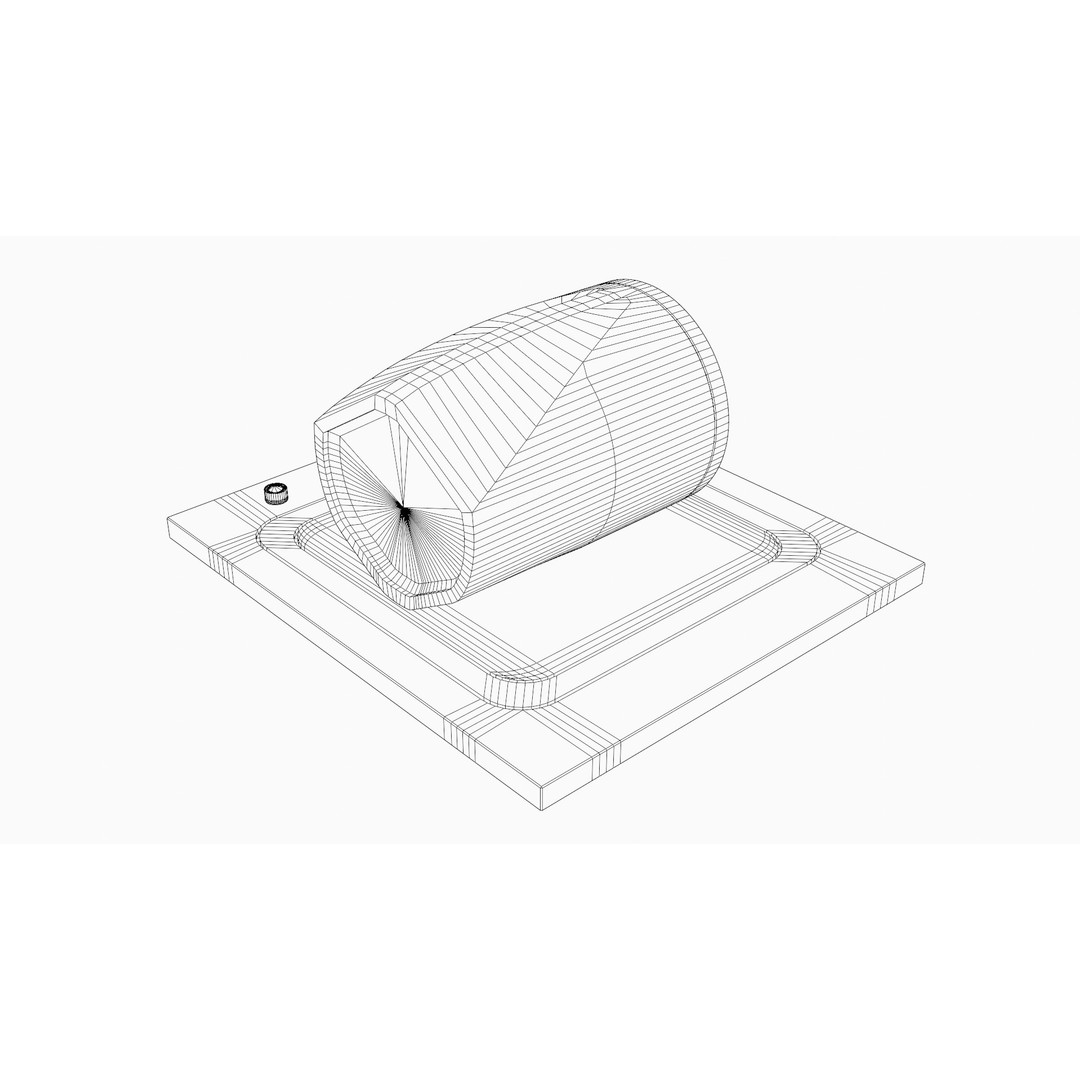 Futuristic Speaker 3D Model – Low Poly PBR Audio Asset, FBX - View 13