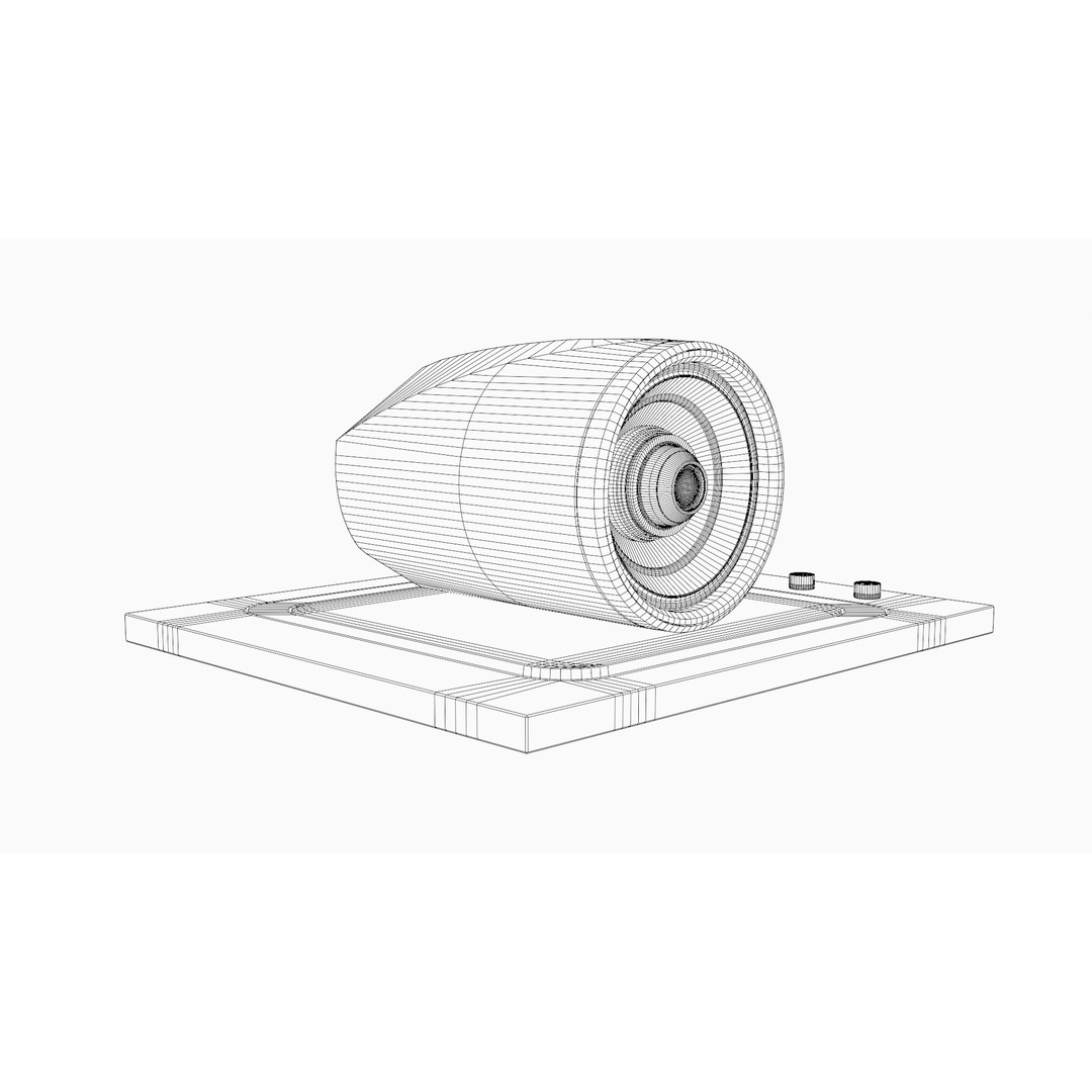 Futuristic Speaker 3D Model – Low Poly PBR Audio Asset, FBX - View 14