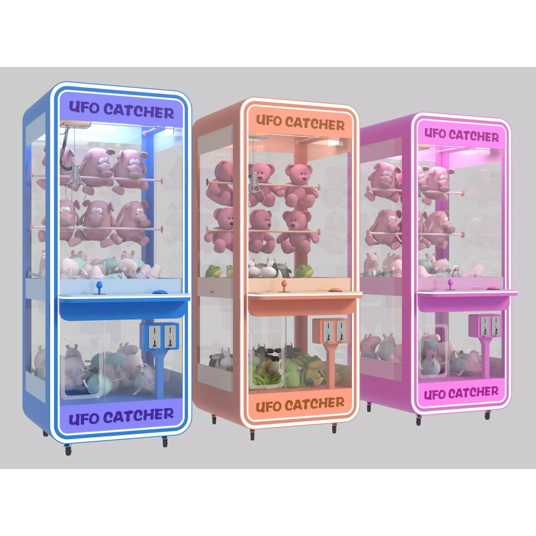 Claw Machine 3D Model – Game-Ready Arcade Asset, FBX & OBJ - View 3