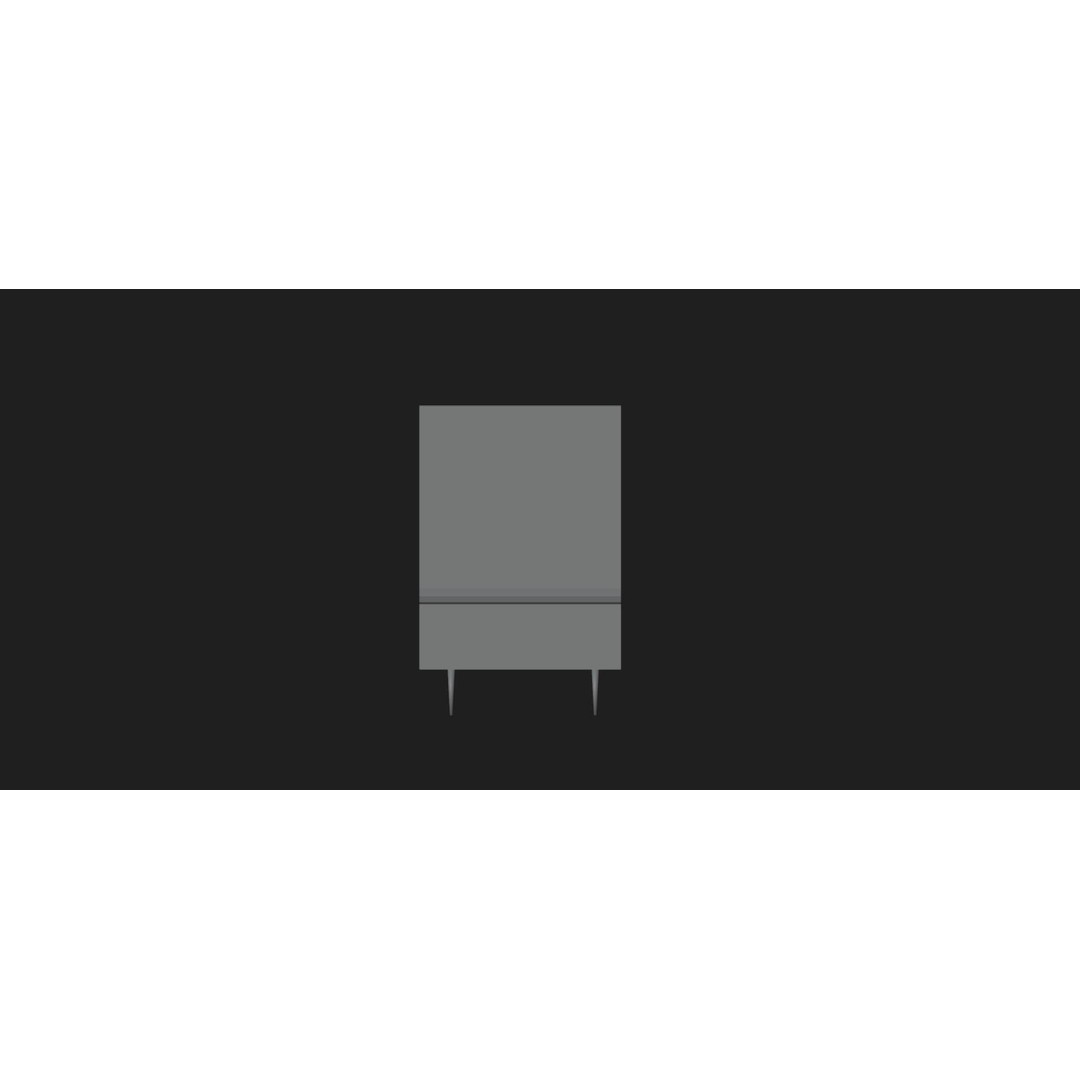 Retro Television 3D Model – Untextured Low-Poly Asset, FBX & OBJ - View 10