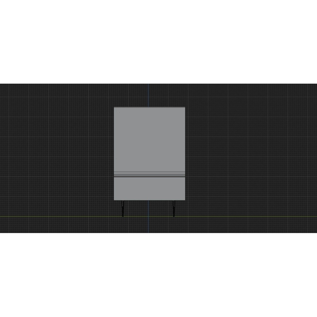 Retro Television 3D Model – Untextured Low-Poly Asset, FBX & OBJ - View 14