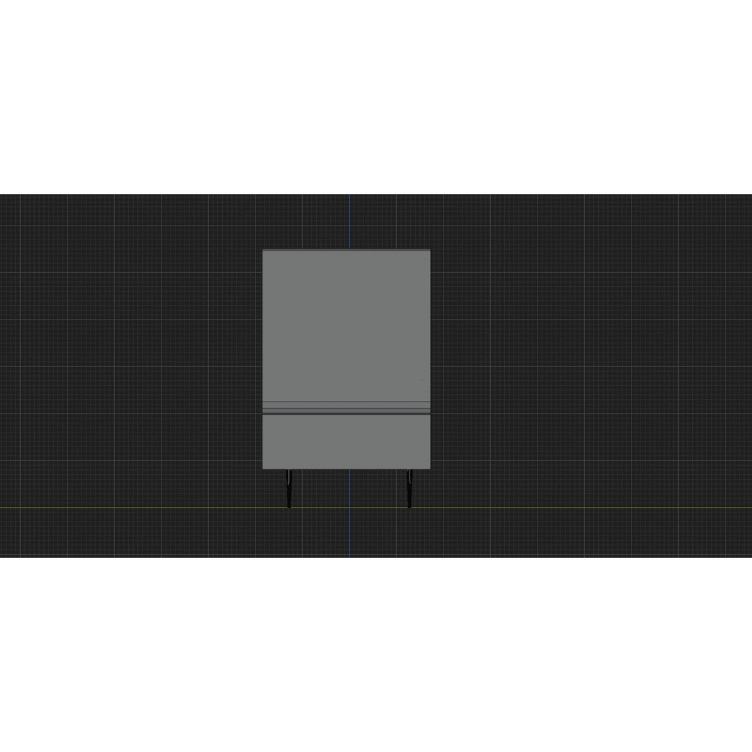 Retro Television 3D Model – Untextured Low-Poly Asset, FBX & OBJ - View 16