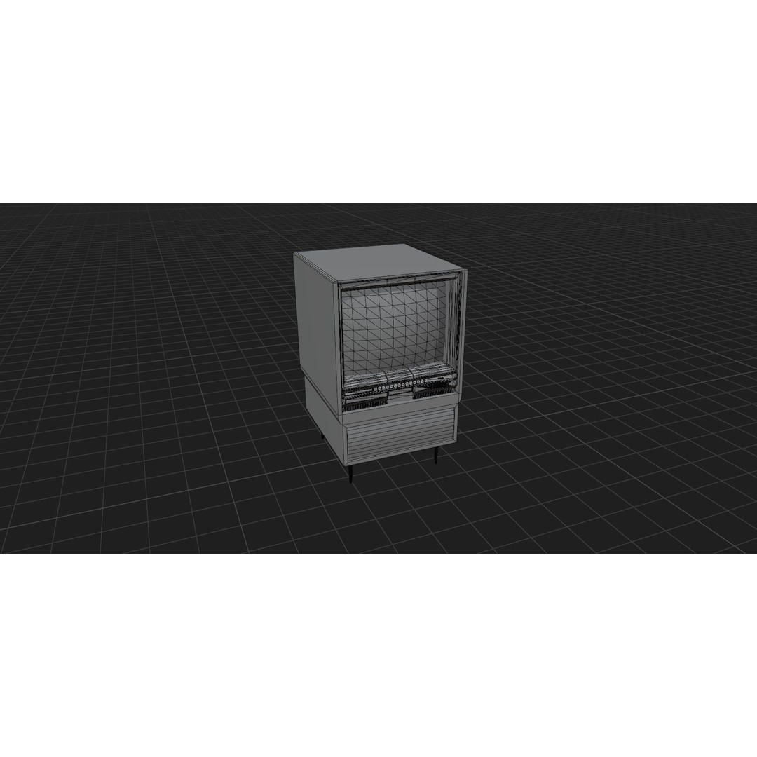 Retro Television 3D Model – Untextured Low-Poly Asset, FBX & OBJ - View 17