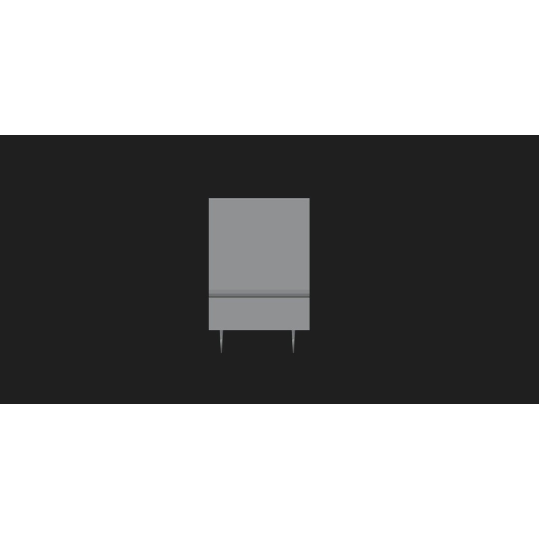 Retro Television 3D Model – Untextured Low-Poly Asset, FBX & OBJ - View 8