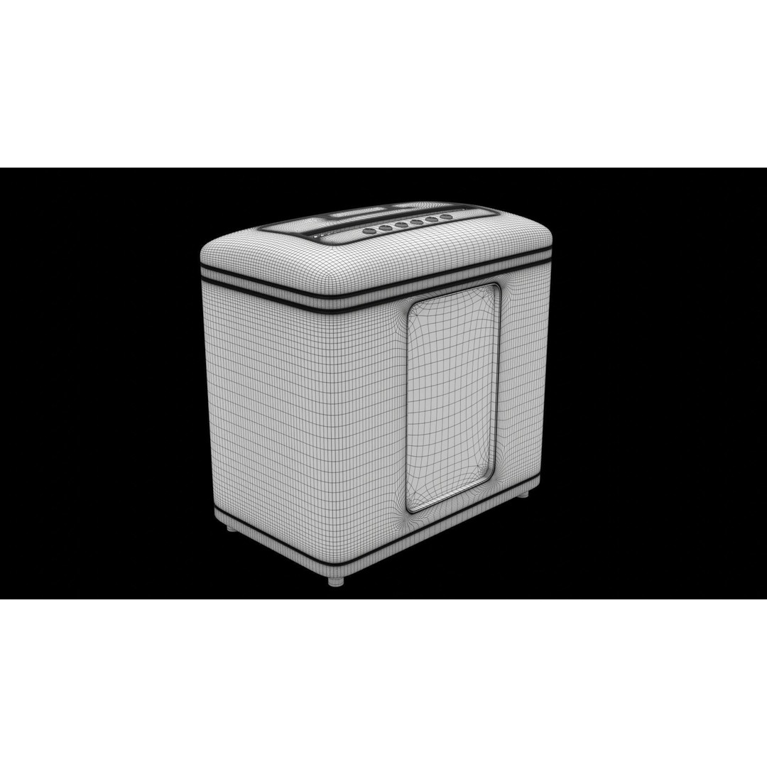 Paper Shredder 3D Model – High Poly PBR Asset, FBX