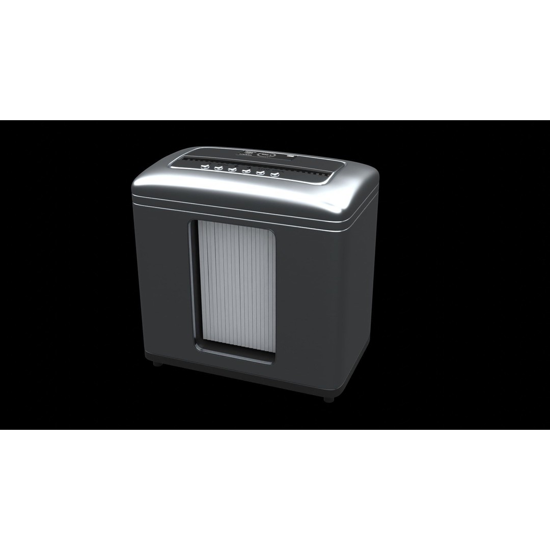 Paper Shredder 3D Model – High Poly PBR Asset, FBX - View 3