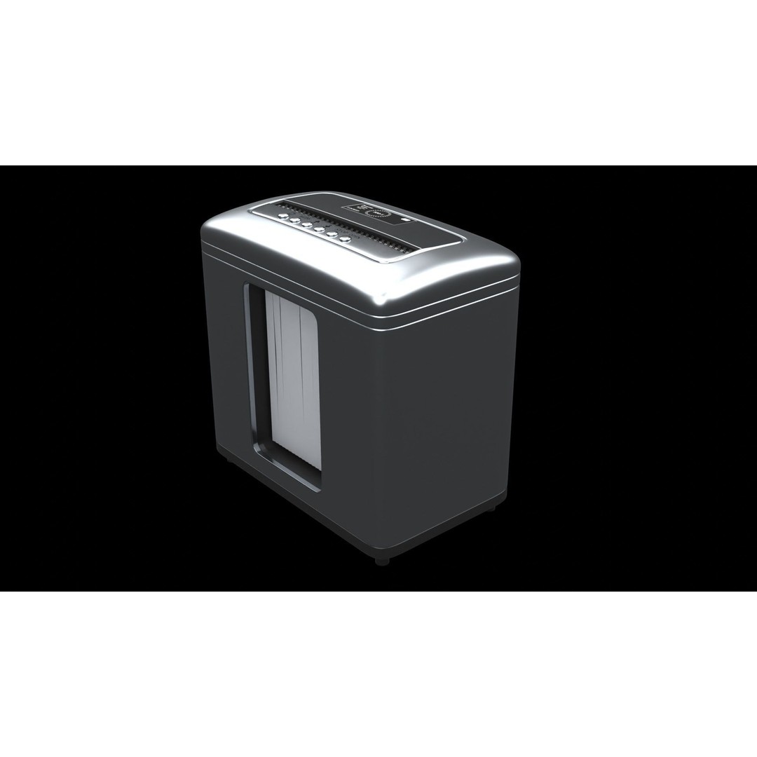 Paper Shredder 3D Model – High Poly PBR Asset, FBX - View 4
