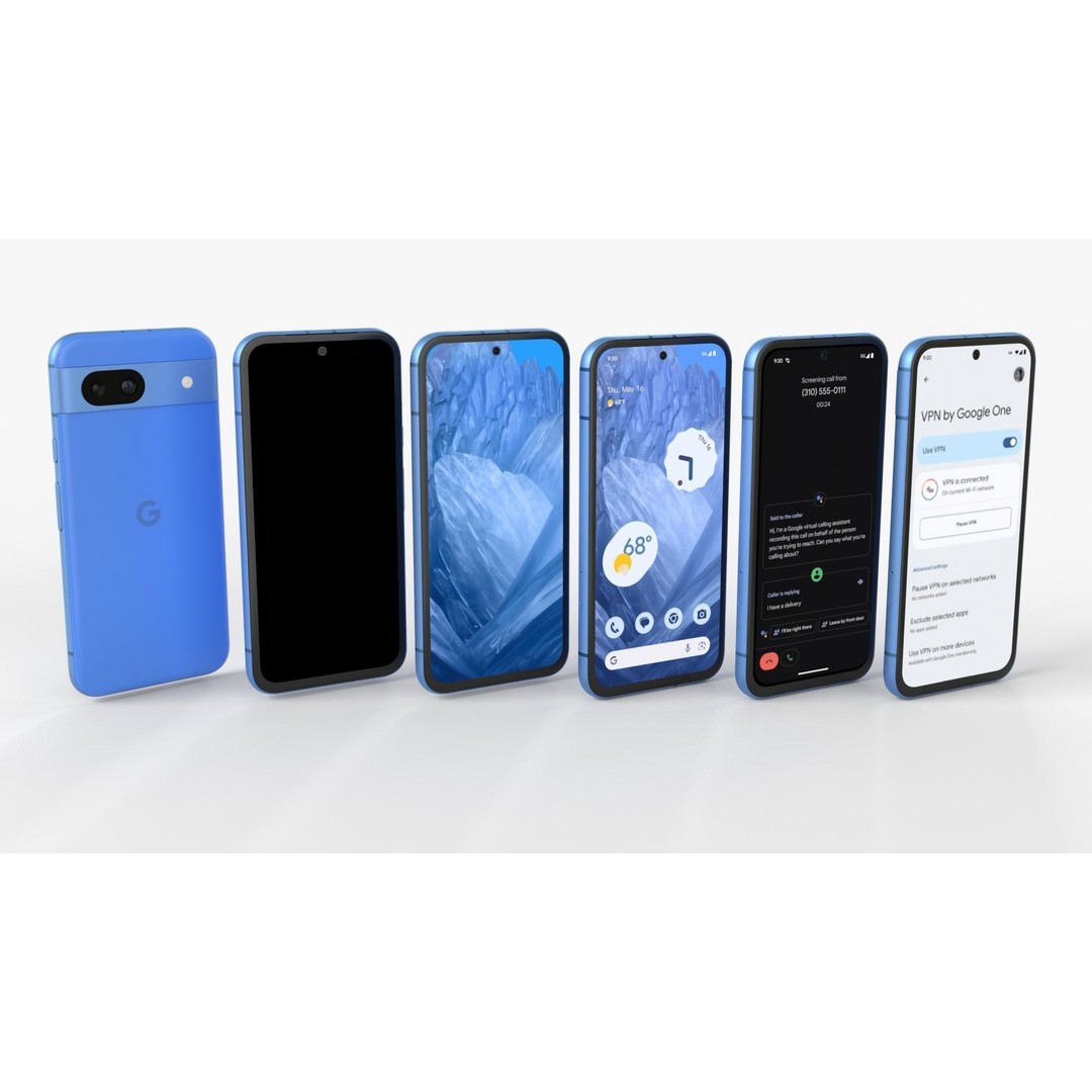 Google Pixel 8a 3D Model – PBR Game Asset in Multiple Colors - View 7