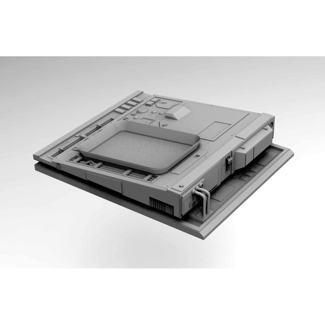 Sci-Fi Computers 3D Model – Control Panels Pack, PBR Textures, FBX - View 17