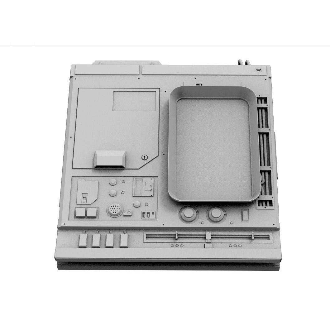 Sci-Fi Computers 3D Model – Control Panels Pack, PBR Textures, FBX - View 18