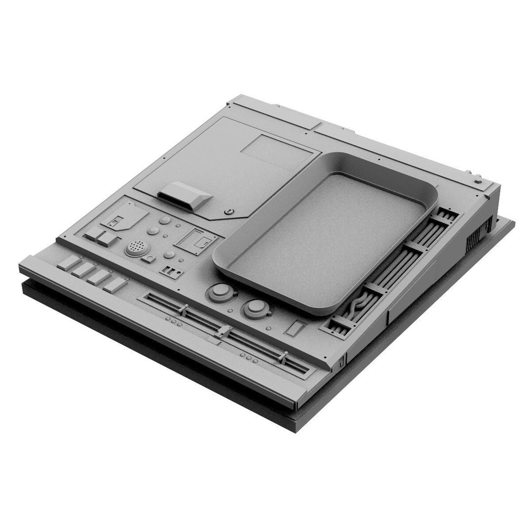 Sci-Fi Computers 3D Model – Control Panels Pack, PBR Textures, FBX - View 19