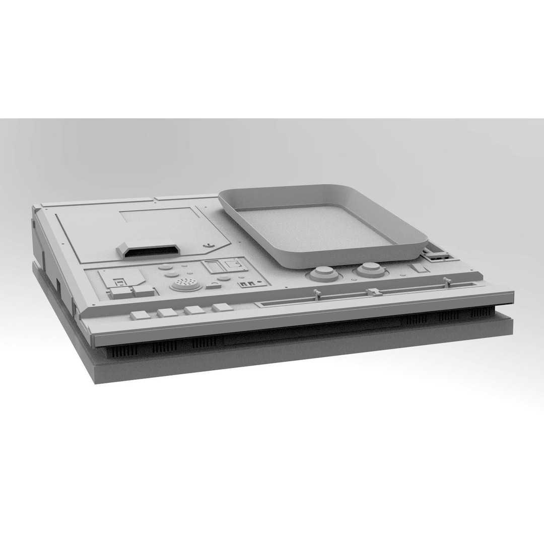 Sci-Fi Computers 3D Model – Control Panels Pack, PBR Textures, FBX - View 20