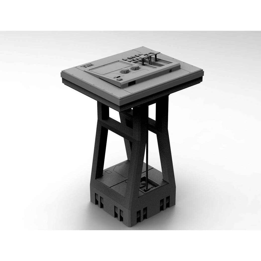 Sci-Fi Computers 3D Model – Control Panels Pack, PBR Textures, FBX - View 24