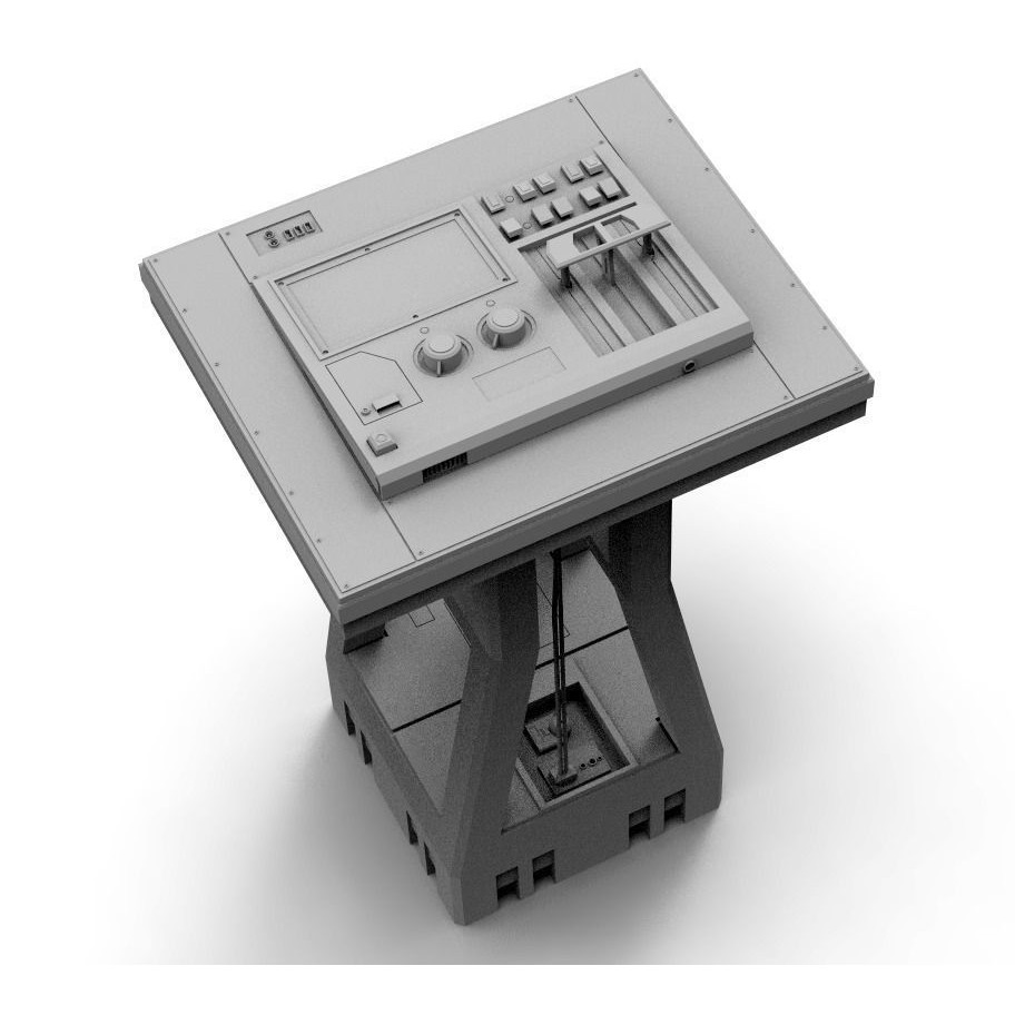 Sci-Fi Computers 3D Model – Control Panels Pack, PBR Textures, FBX - View 25
