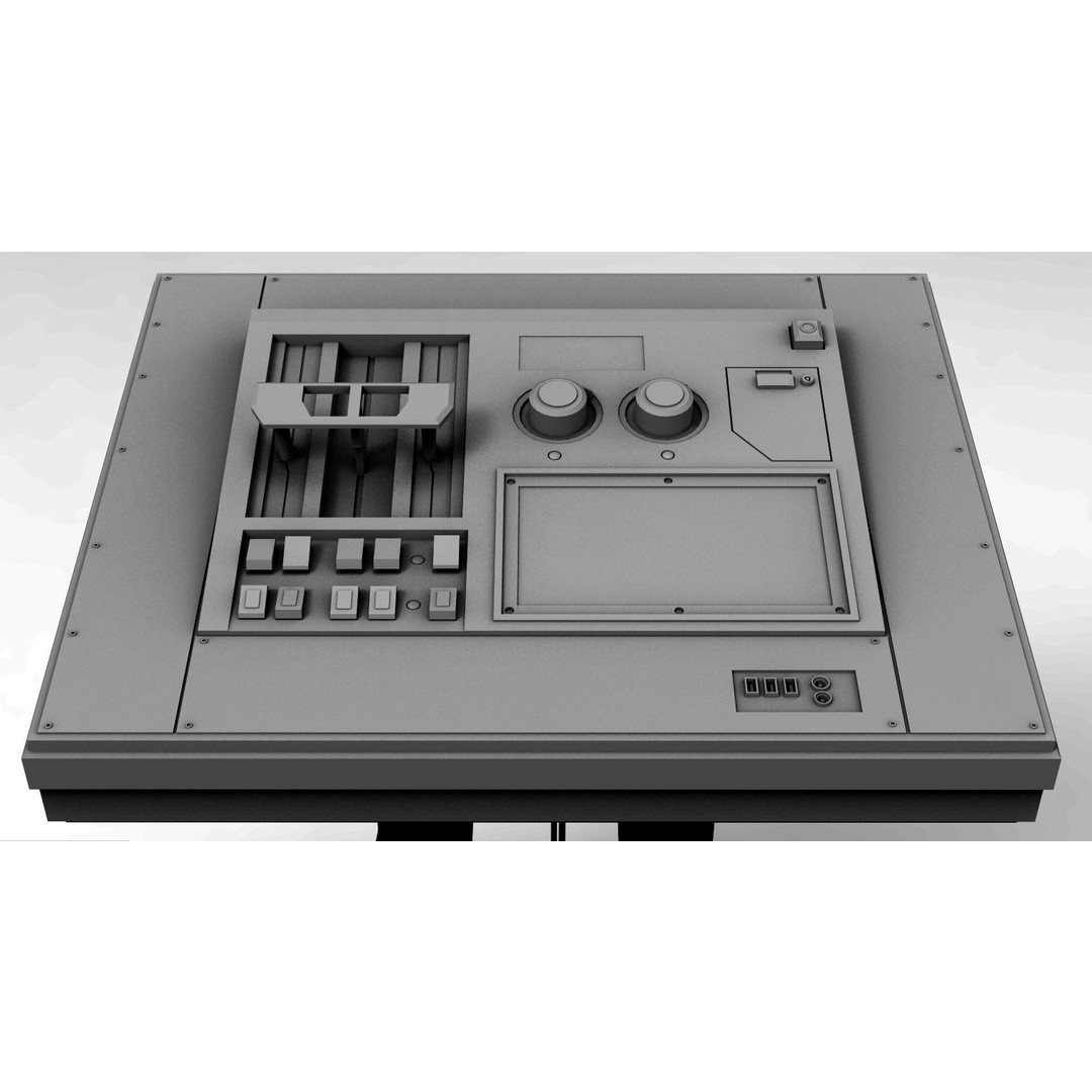 Sci-Fi Computers 3D Model – Control Panels Pack, PBR Textures, FBX - View 26