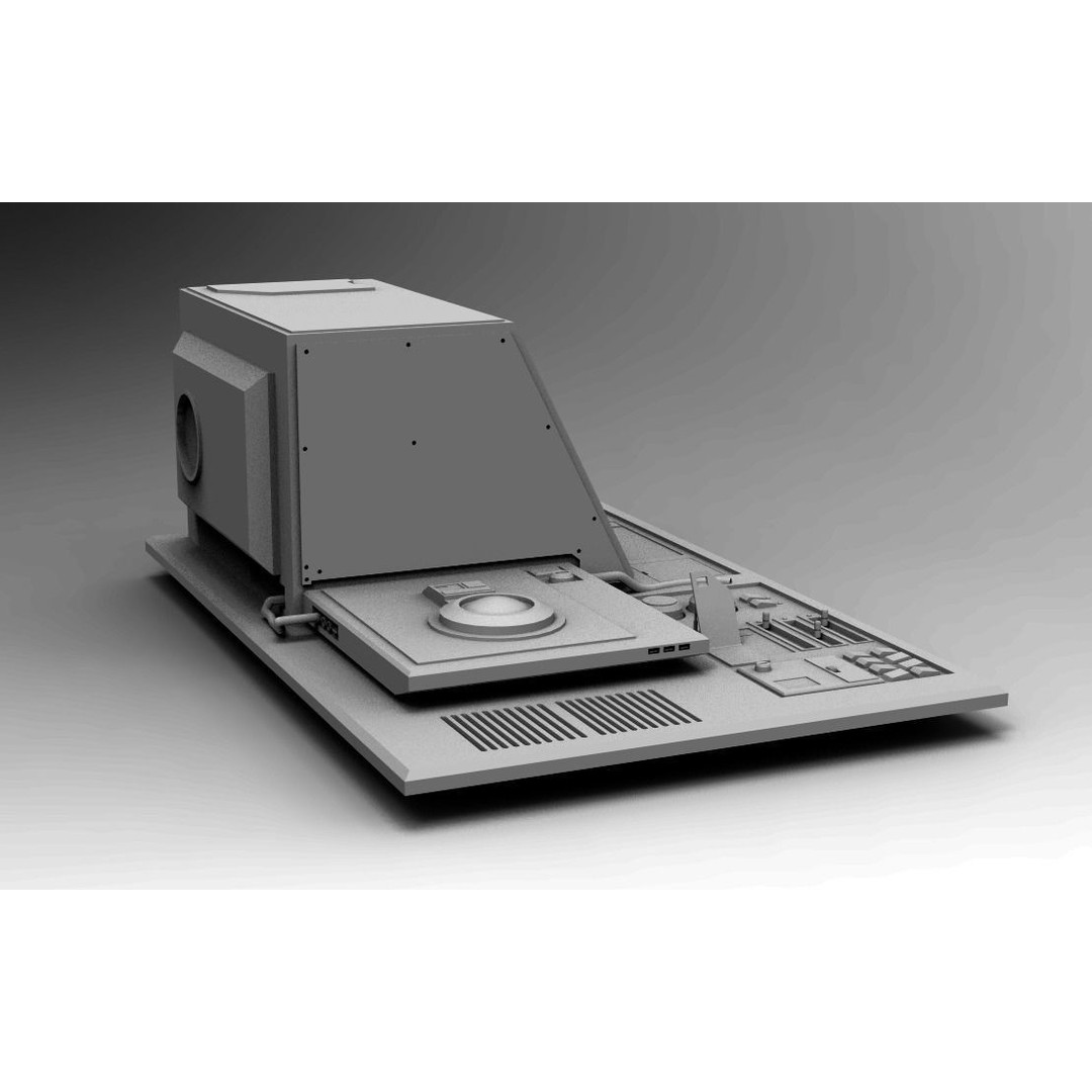 Sci-Fi Computers 3D Model – Control Panels Pack, PBR Textures, FBX - View 29