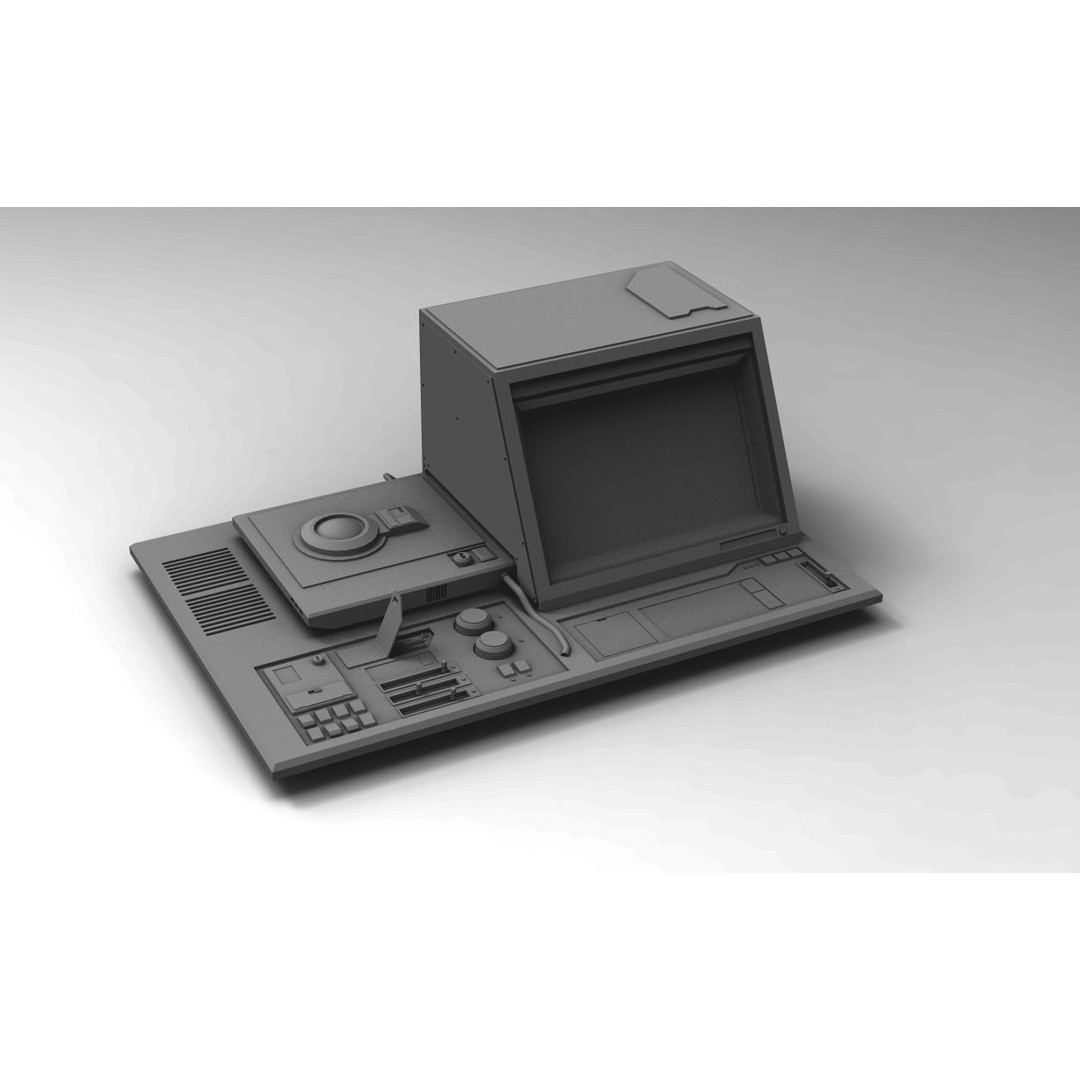 Sci-Fi Computers 3D Model – Control Panels Pack, PBR Textures, FBX - View 30