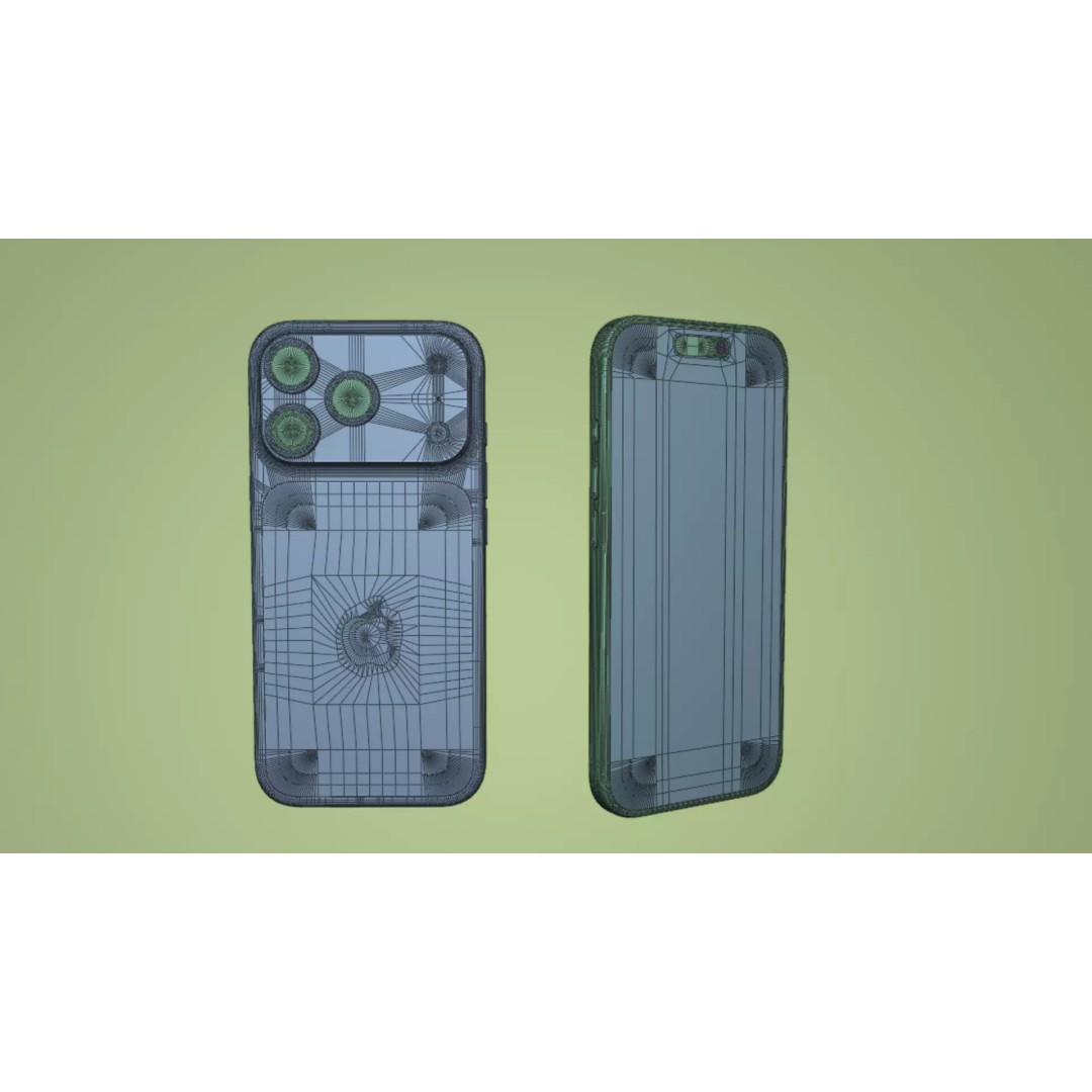 Apple iPhone 17 Pro Orange 3D Model – High-Quality PBR Textures, FBX, OBJ - View 11