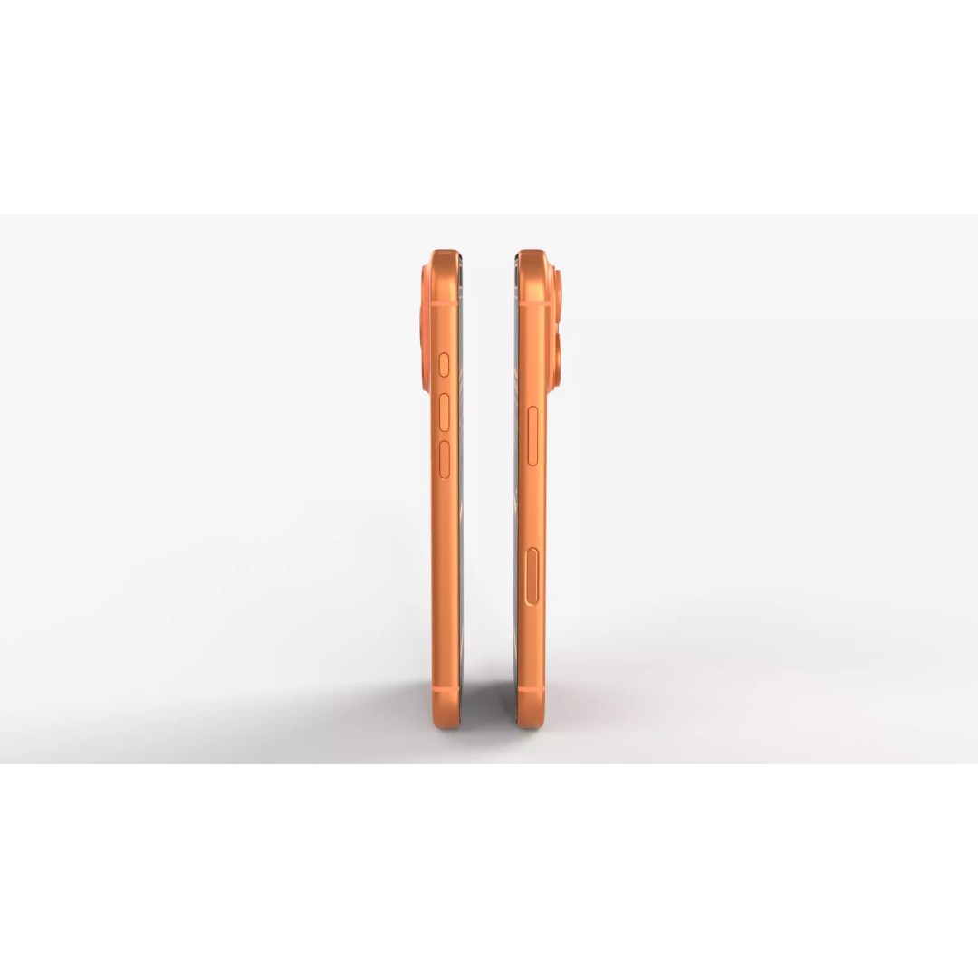 Apple iPhone 17 Pro Orange 3D Model – High-Quality PBR Textures, FBX, OBJ - View 5