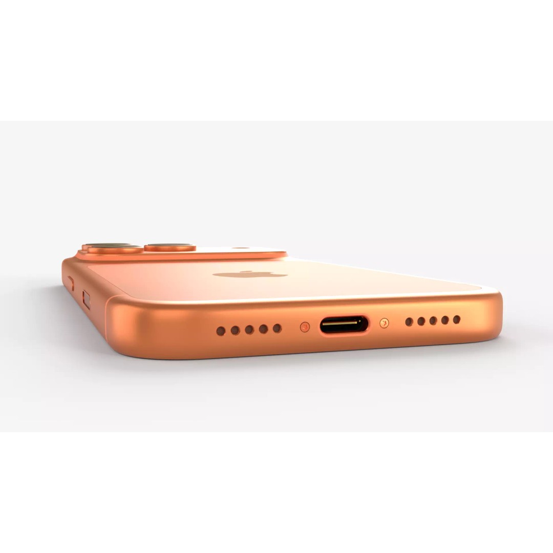 Apple iPhone 17 Pro Orange 3D Model – High-Quality PBR Textures, FBX, OBJ - View 7