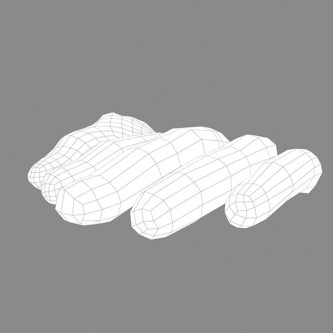 Severed Fingers 3D Model – Low Poly PBR Asset, FBX