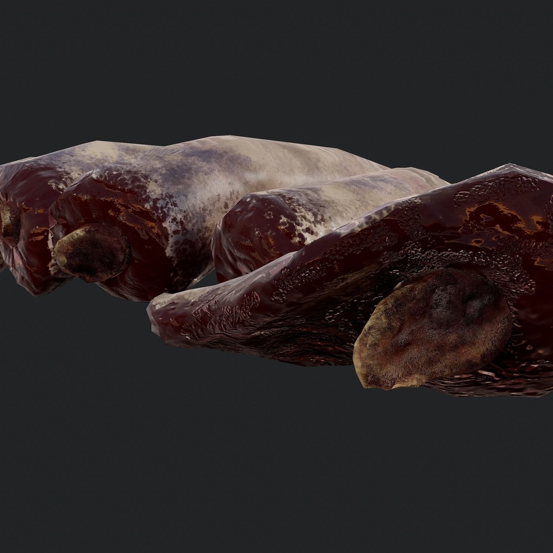 Severed Fingers 3D Model – Low Poly PBR Asset, FBX - View 23