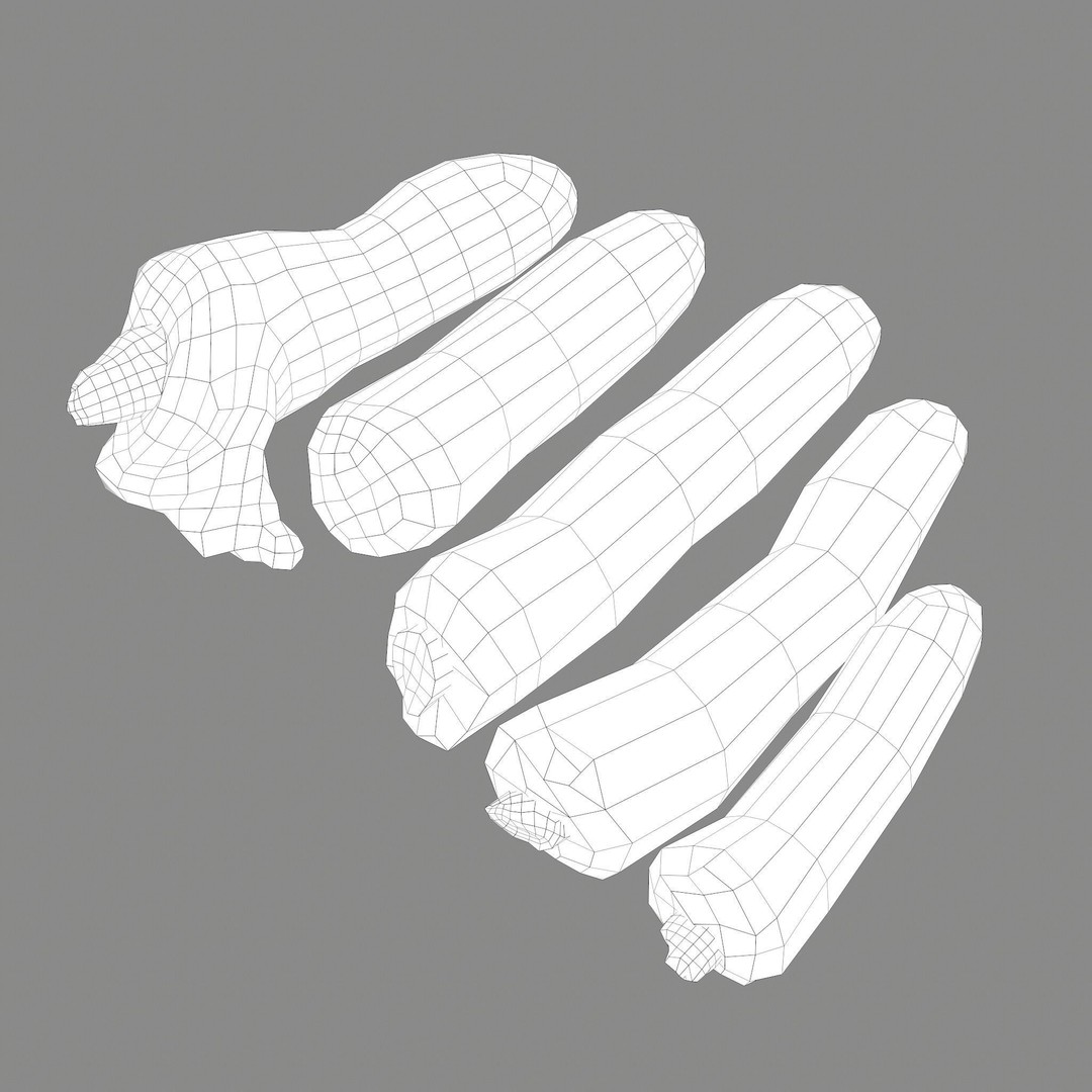 Severed Fingers 3D Model – Low Poly PBR Asset, FBX - View 32