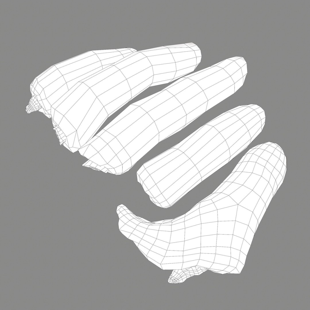 Severed Fingers 3D Model – Low Poly PBR Asset, FBX - View 33
