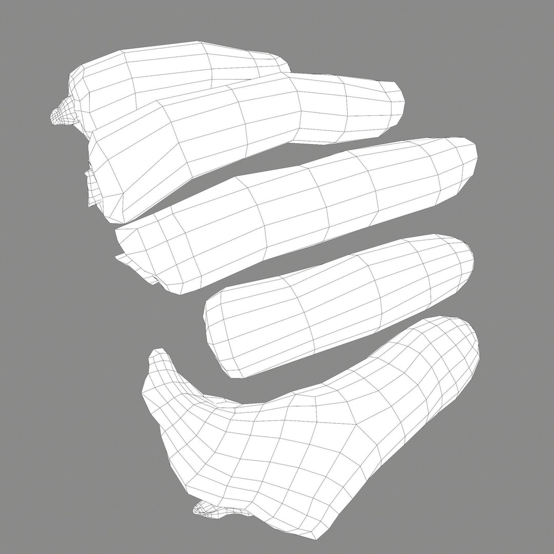Severed Fingers 3D Model – Low Poly PBR Asset, FBX - View 37