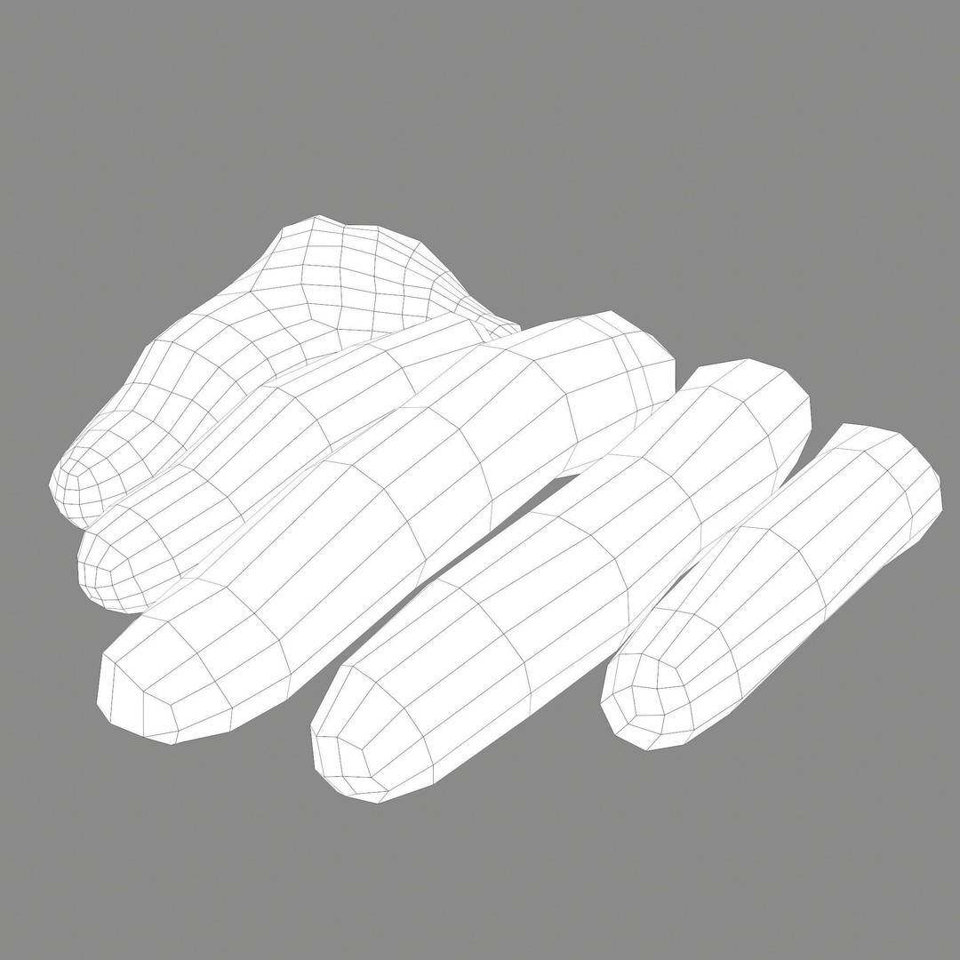 Severed Fingers 3D Model – Low Poly PBR Asset, FBX - View 40