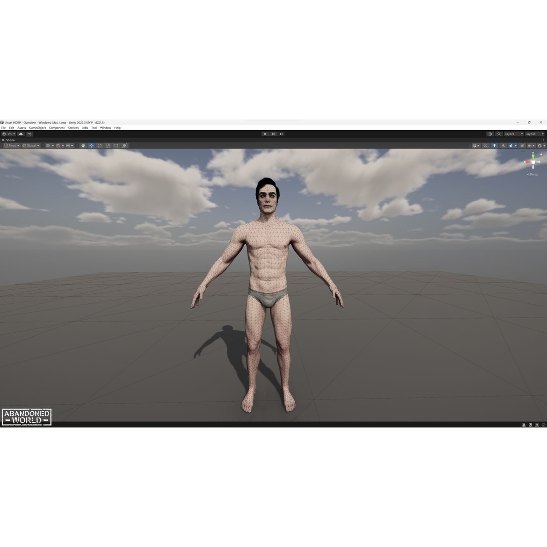 Base Humans 3D Model – Low Poly Game Ready Characters, FBX, Blender
