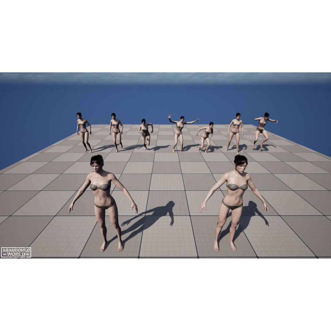Base Humans 3D Model – Low Poly Game Ready Characters, FBX, Blender - View 17