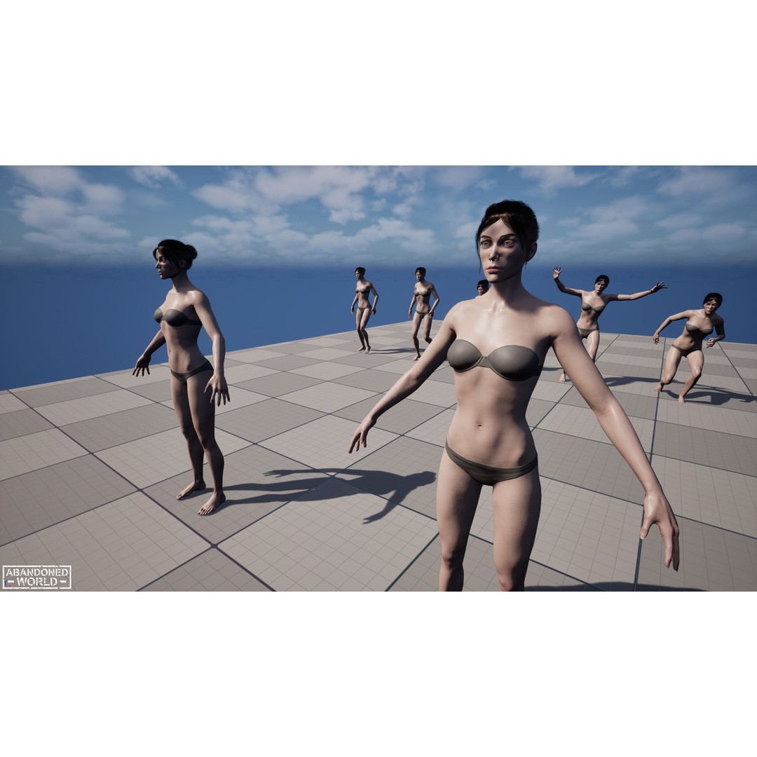 Base Humans 3D Model – Low Poly Game Ready Characters, FBX, Blender - View 19
