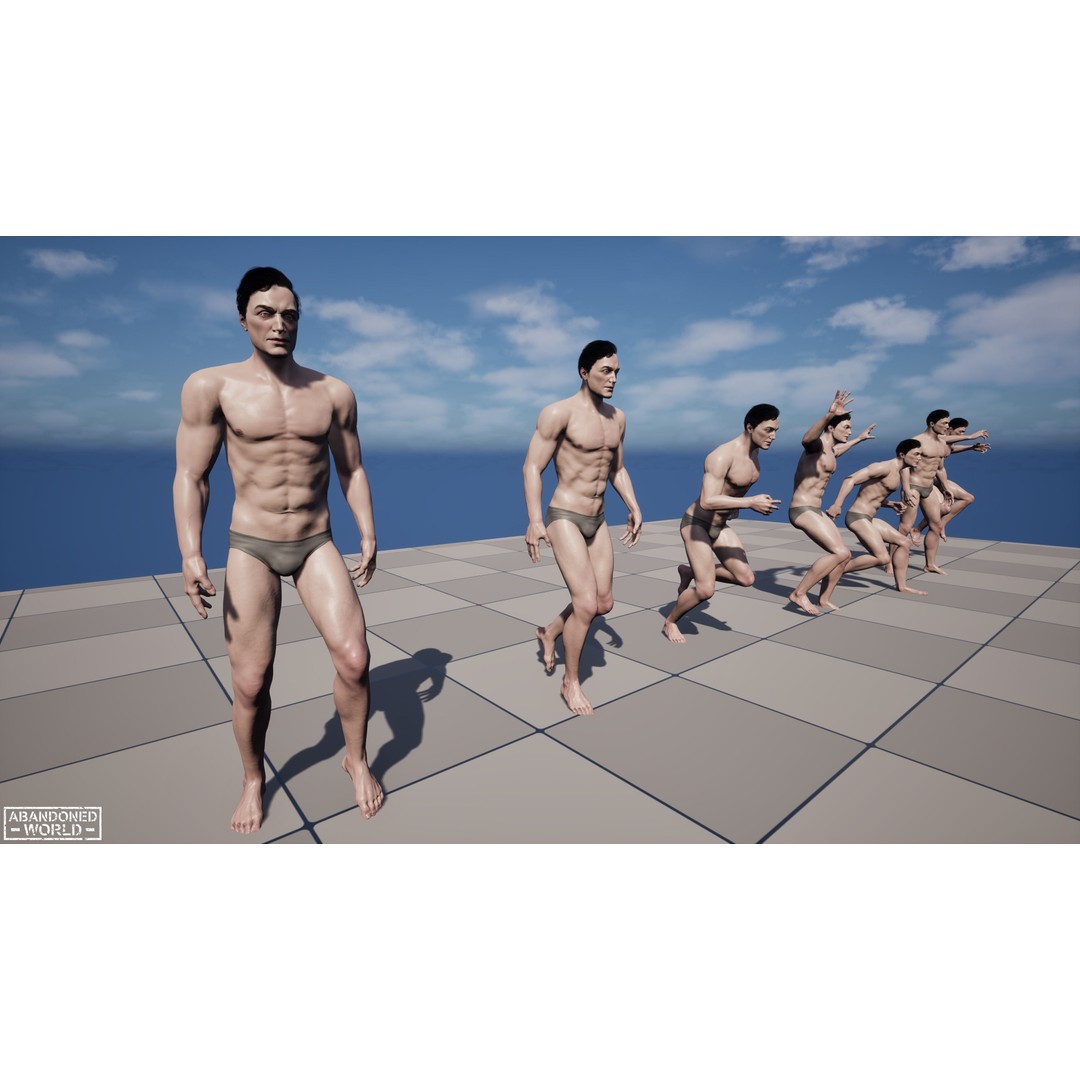 Base Humans 3D Model – Low Poly Game Ready Characters, FBX, Blender - View 22