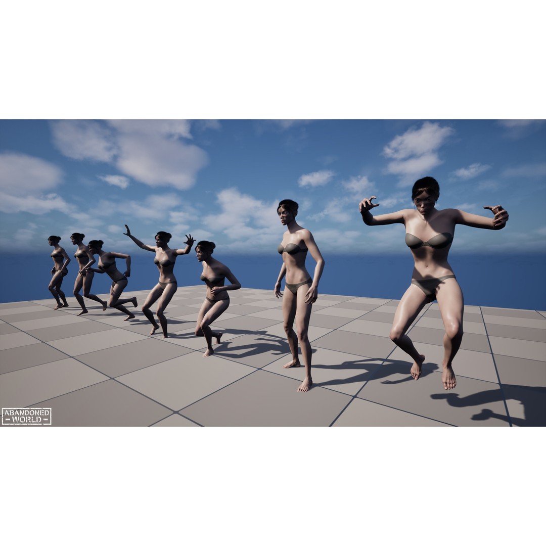 Base Humans 3D Model – Low Poly Game Ready Characters, FBX, Blender - View 25