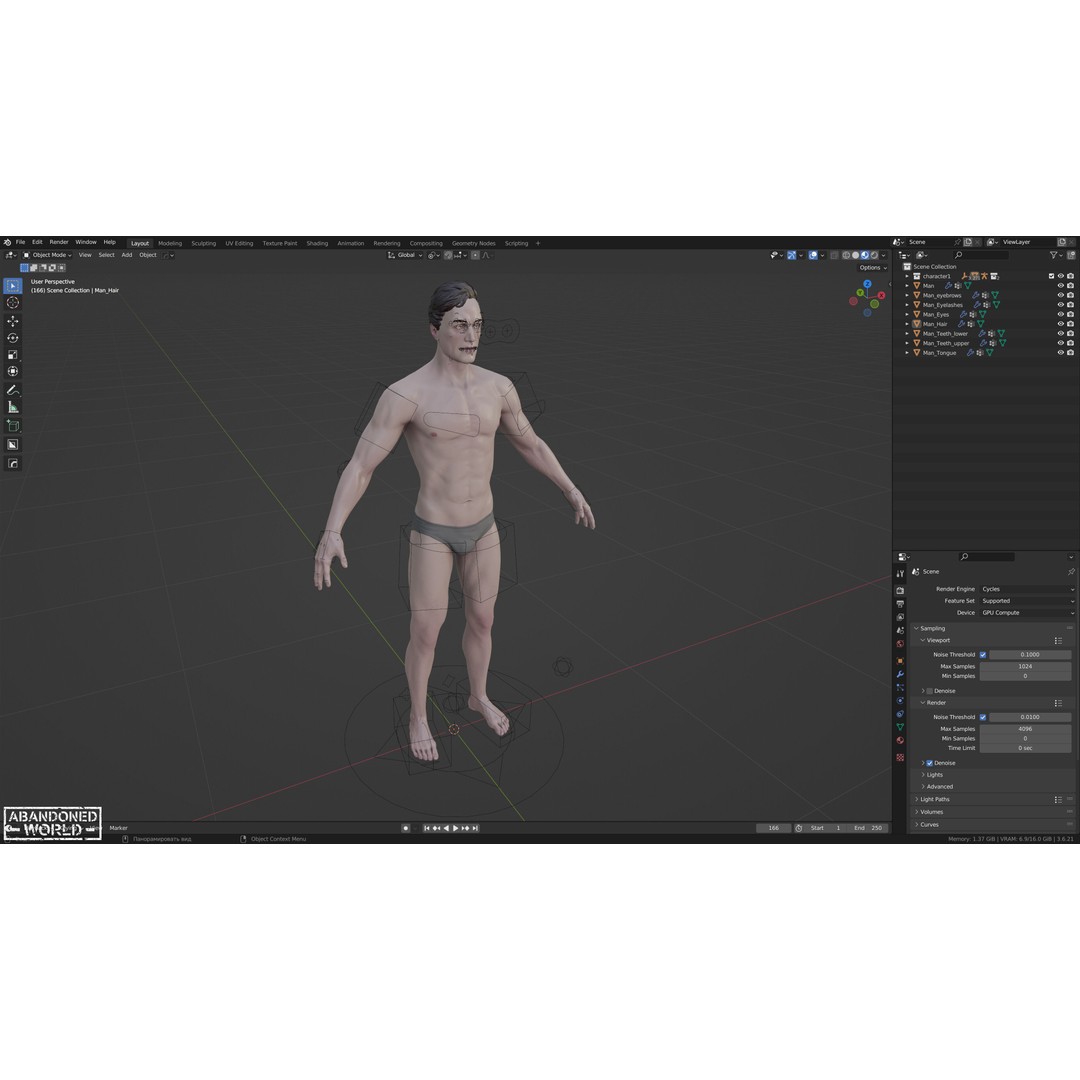 Base Humans 3D Model – Low Poly Game Ready Characters, FBX, Blender - View 26