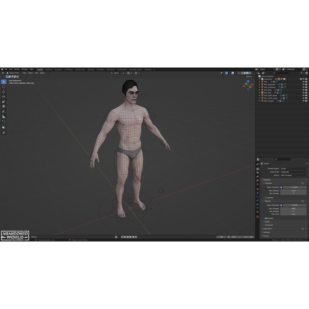 Base Humans 3D Model – Low Poly Game Ready Characters, FBX, Blender - View 27