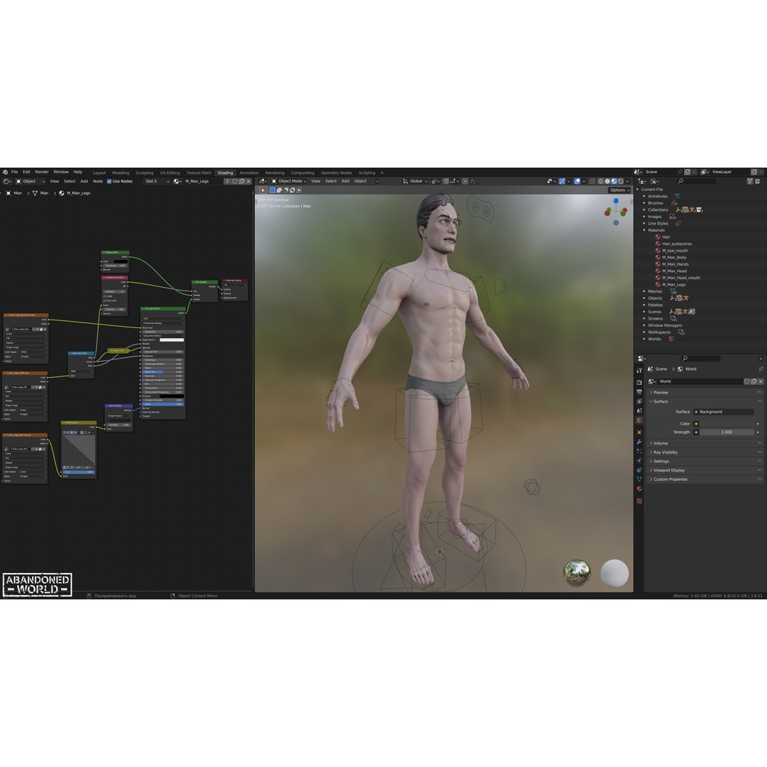 Base Humans 3D Model – Low Poly Game Ready Characters, FBX, Blender - View 28