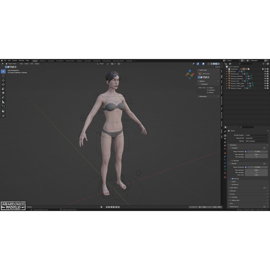 Base Humans 3D Model – Low Poly Game Ready Characters, FBX, Blender - View 30