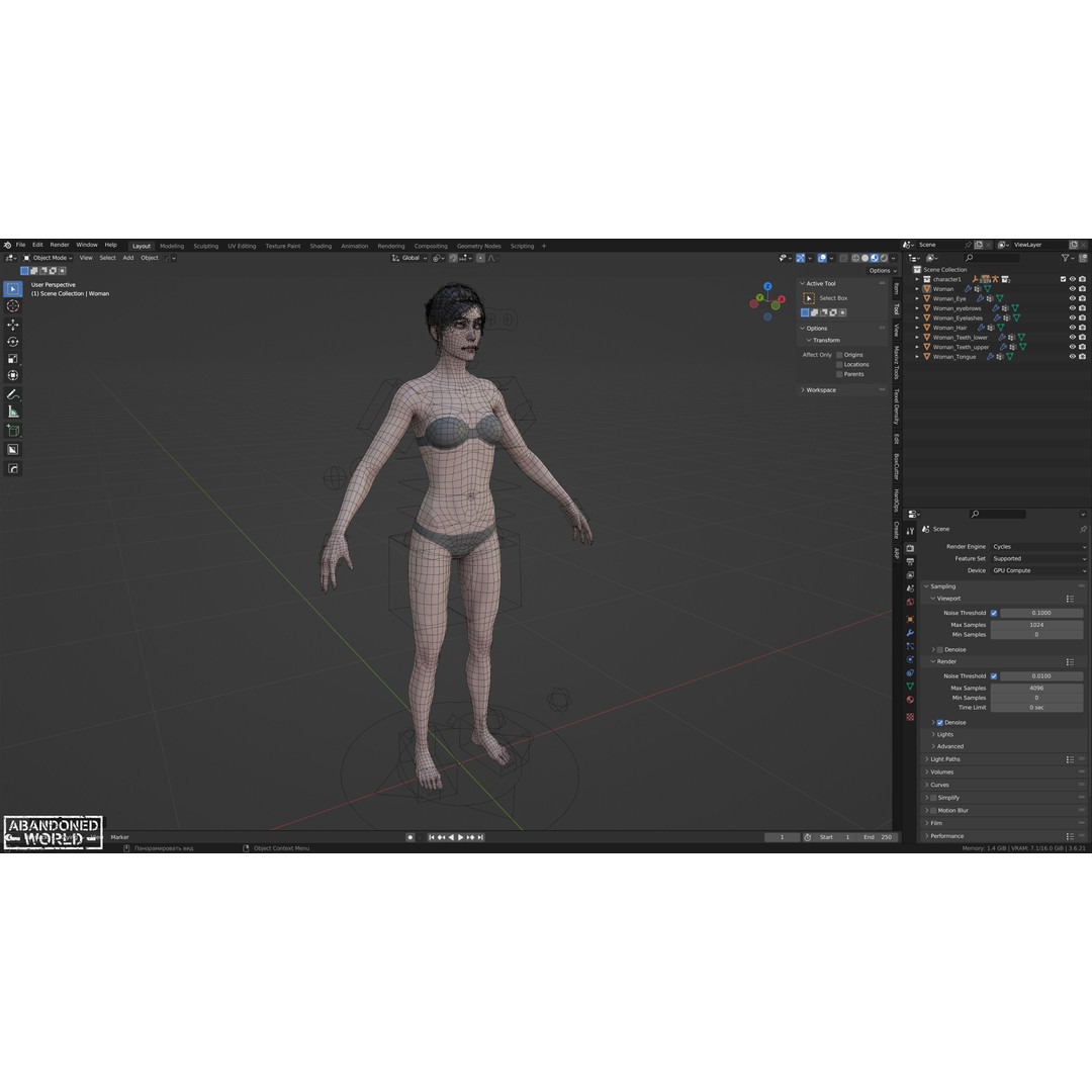Base Humans 3D Model – Low Poly Game Ready Characters, FBX, Blender - View 31