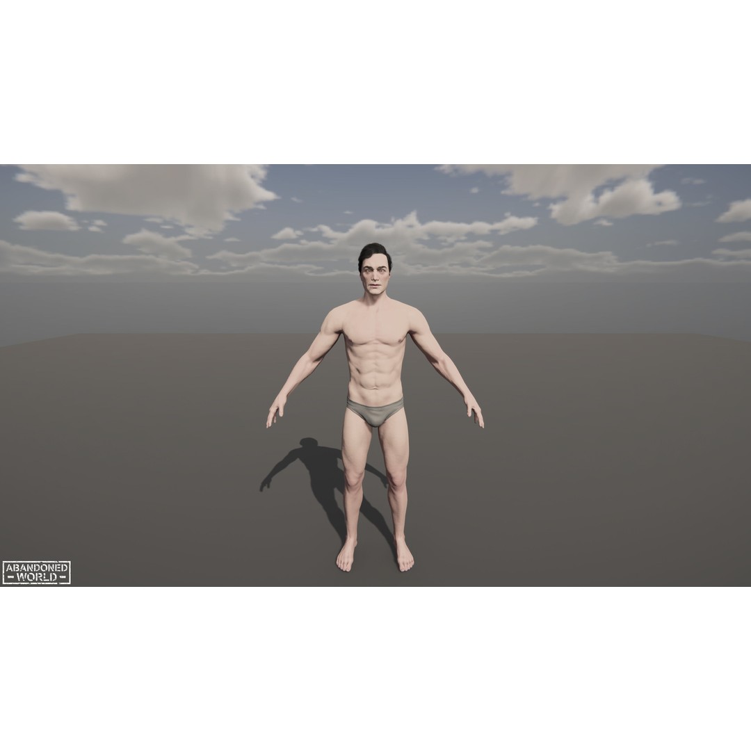 Base Humans 3D Model – Low Poly Game Ready Characters, FBX, Blender - View 38