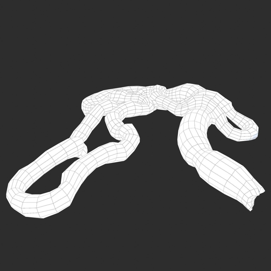Intestines Pile 3D Model – Low Poly Horror Prop with PBR Textures - View 45