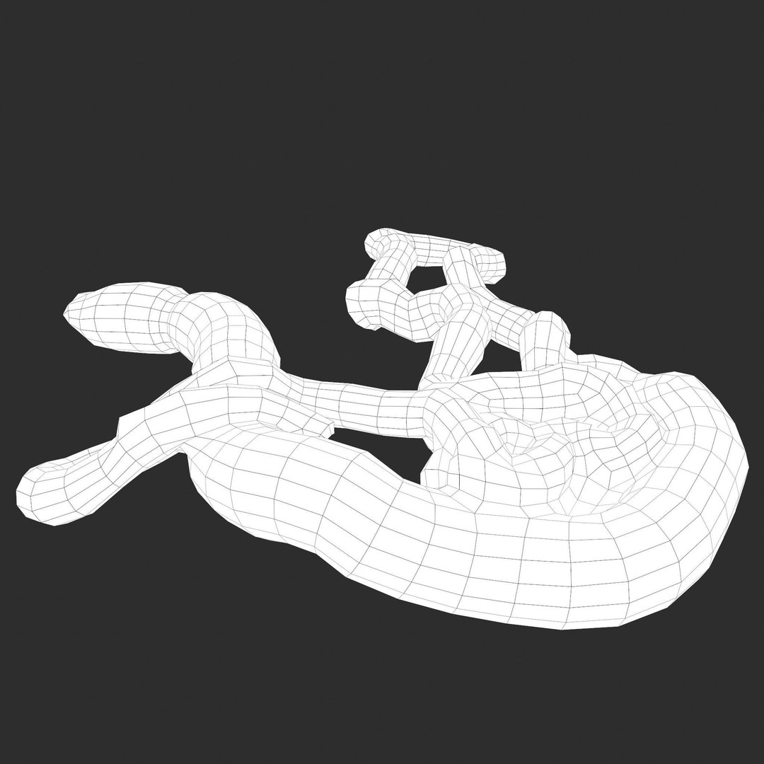 Intestines Pile 3D Model – Low Poly Horror Prop with PBR Textures - View 47