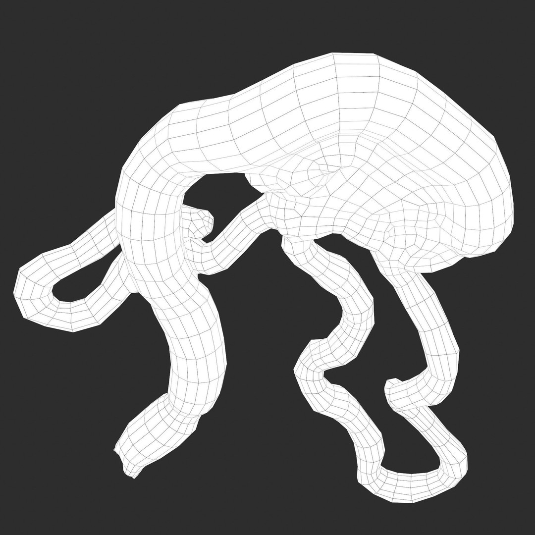 Intestines Pile 3D Model – Low Poly Horror Prop with PBR Textures - View 48